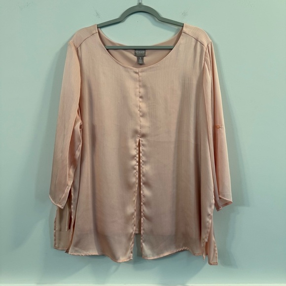 Women’s Chico's Pink layered blouse size XL - Picture 1 of 7